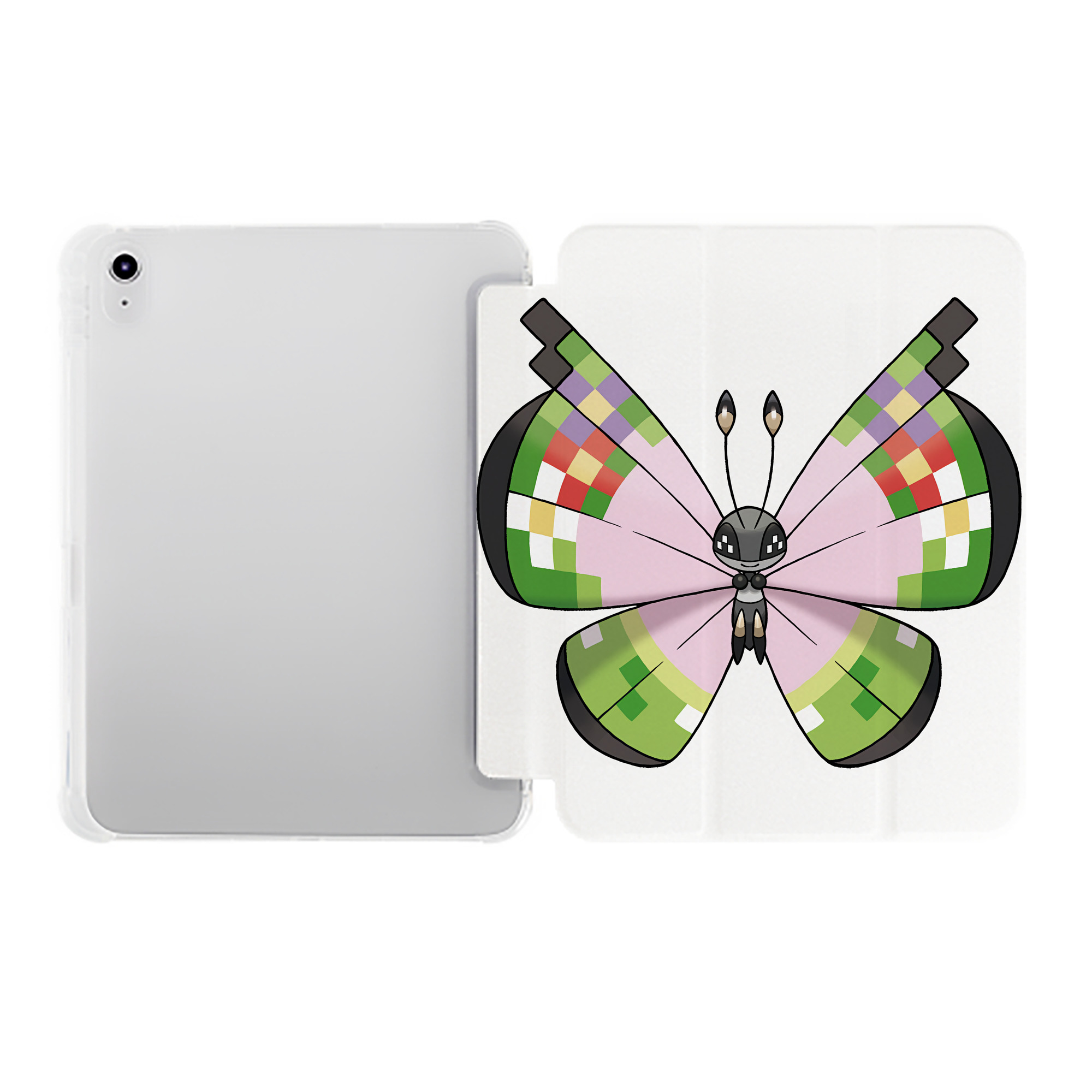 （画像用） ポケットモンスター Pokémon IPad ケース ペン収納付き 三つ折りスタンド PUレザー×シリコン 対応機種9.5/10.5/10.9インチ